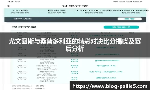 尤文图斯与桑普多利亚的精彩对决比分揭晓及赛后分析